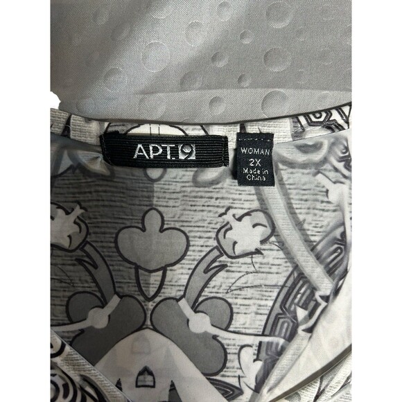 Apt 9 Y2K Blouse Top Women's Plus 2X  Multi Color Beaded Whimsigoth Grunge - Picture 6 of 8